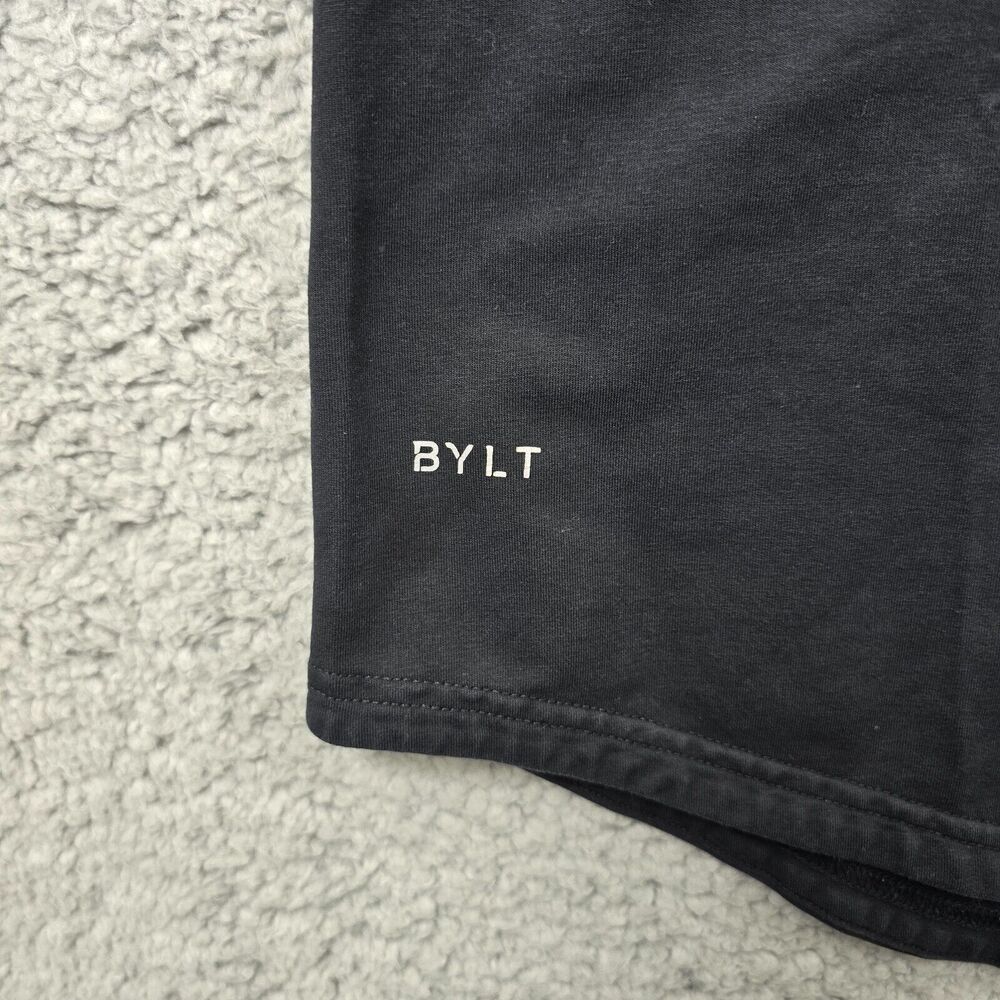BYLT Drop Cut Performance Men's Black Short Sleeve T-Shirt Size L - Picture 5 of 11